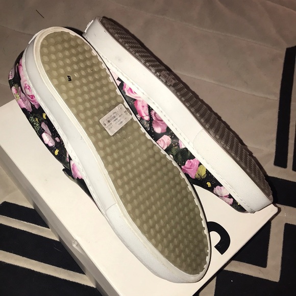 Schultz flower print leather slip on sneakers 9US - Picture 5 of 8